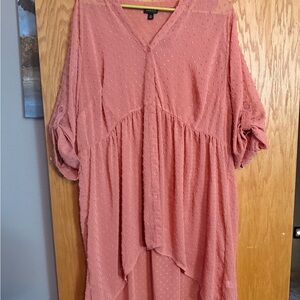Torrid Dusty Pink Textured Tunic
